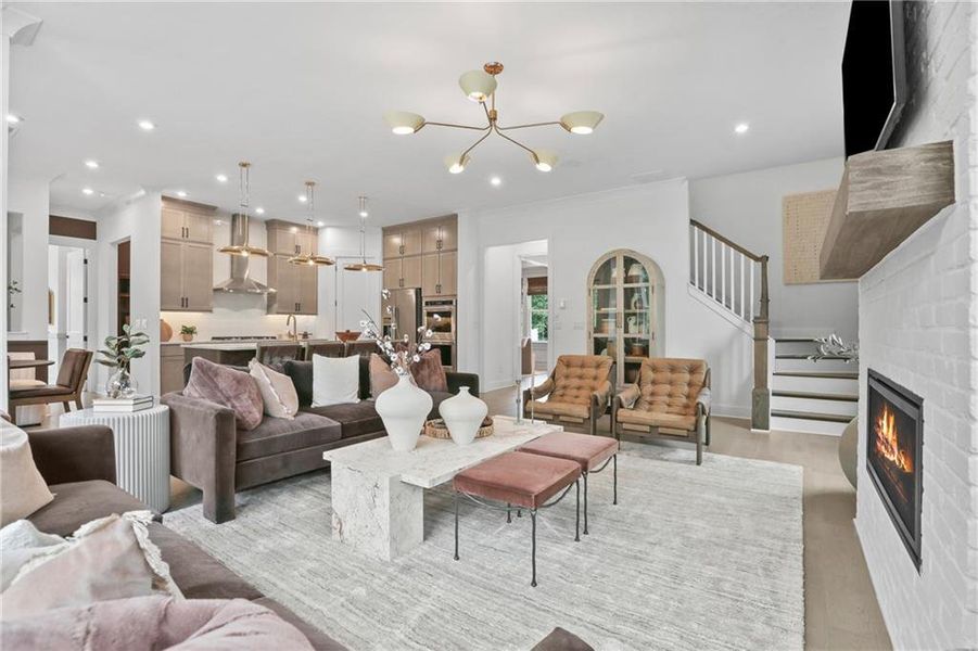 Furnished interior view inside a new home in Silverwood, Cumming (Image 18).