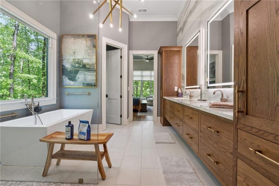 Furnished interior view inside a new home in , Cumming (Image 29). Furnished interior view inside a new home in , Cumming (Image 29).