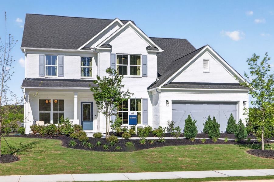 Representative exterior photo of a completed home built from the Riverton by Pulte Homes in Riversprings, Dacula, GA (Image 29).