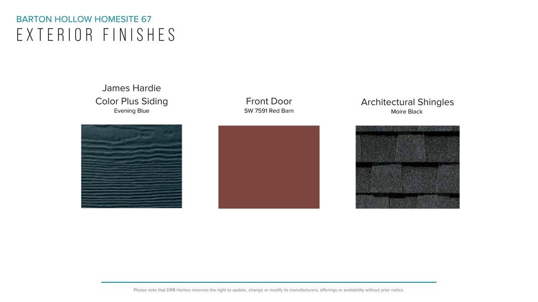 Sample of building materials used in homes in Barton Hollow Townhomes, Fountain Inn (Image 37). Sample of building materials used in homes in Barton Hollow Townhomes, Fountain Inn (Image 37).