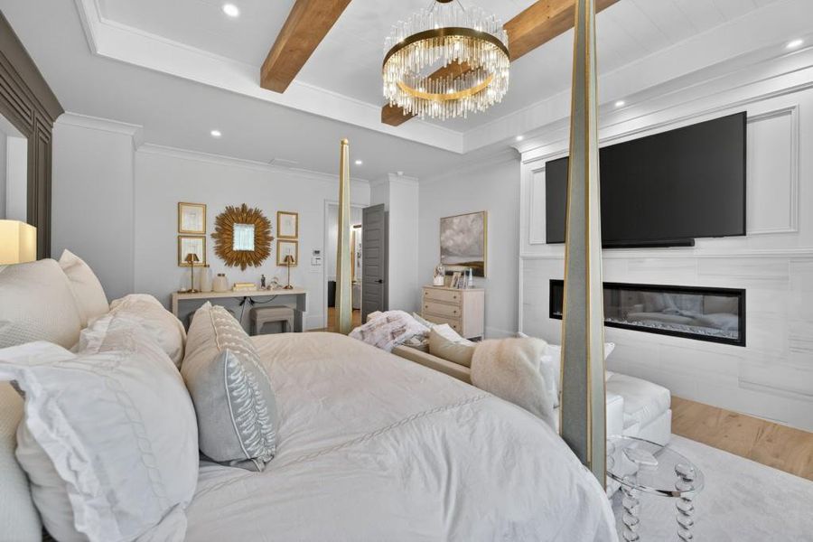 Furnished interior view inside a new home in , Braselton (Image 59).