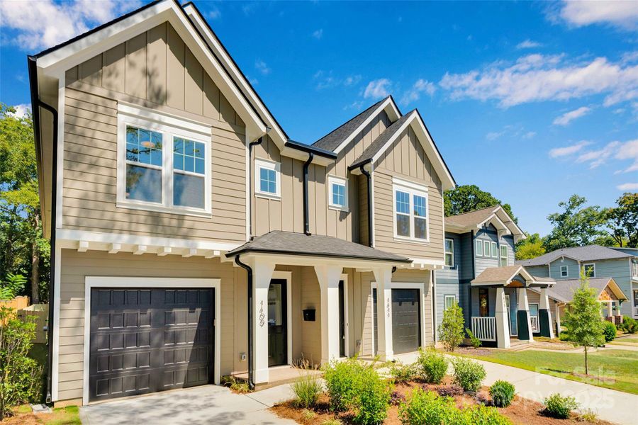 Front exterior of a new home in , Charlotte, NC, highlighting curb appeal (Image 19).