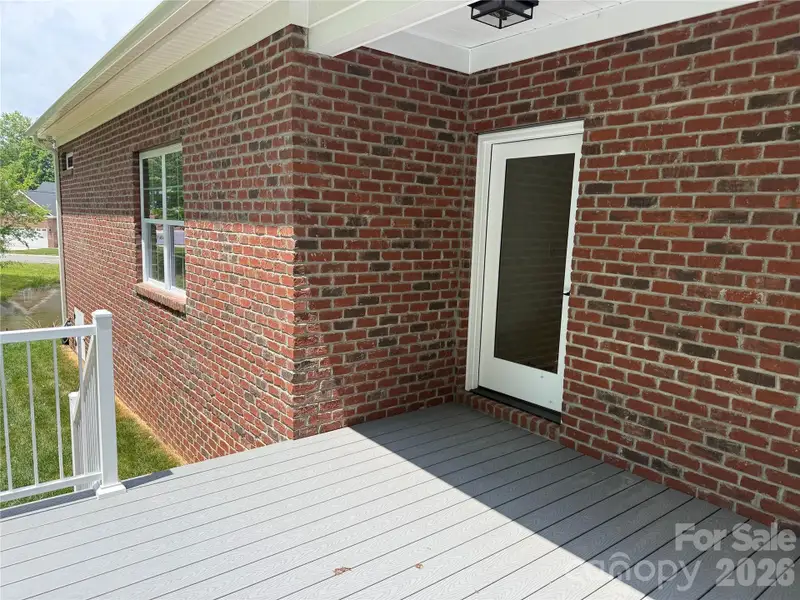 There is an awesome deck off the kitchen...
