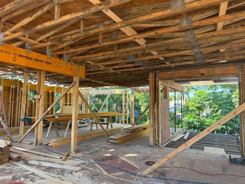 In-progress construction of a new home in , Sarasota, FL (Image 8).