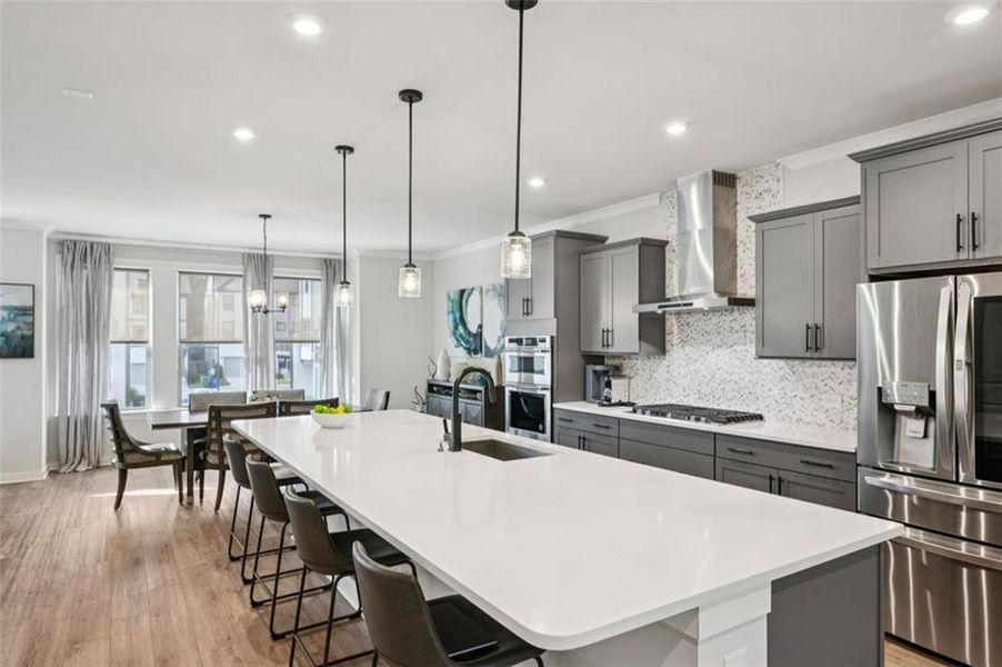 Furnished interior view inside a new home in Parkside at Mason Mill, Decatur (Image 34).