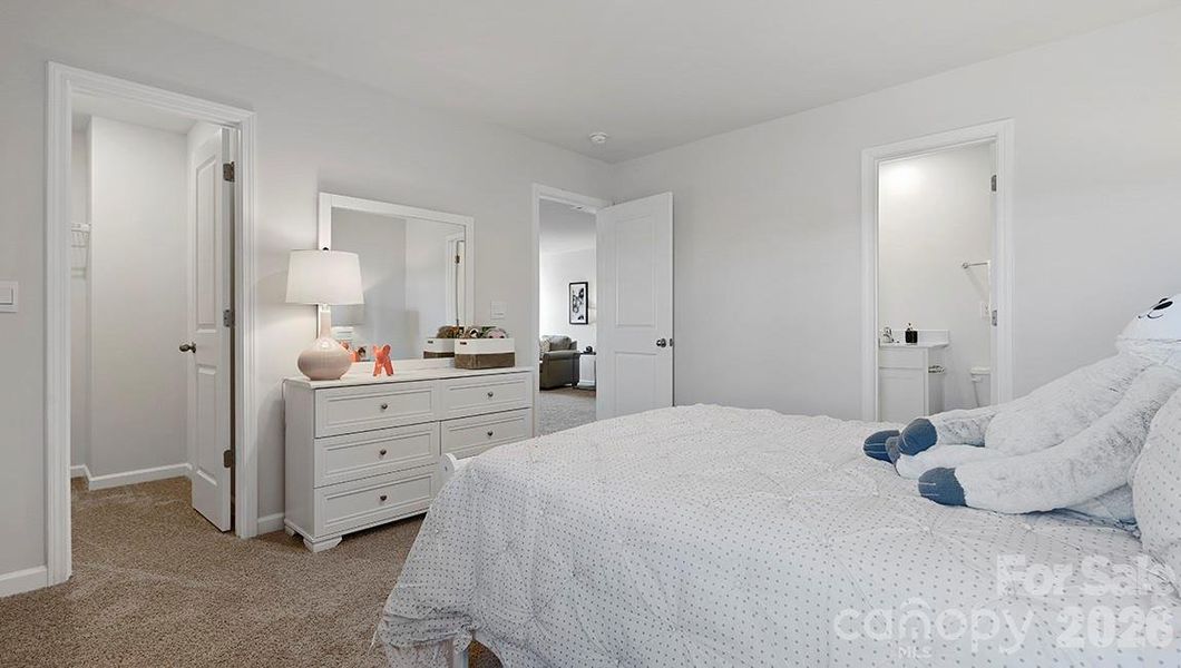 Furnished interior view inside a new home in Reedy Creek Preserve, Charlotte (Image 18).