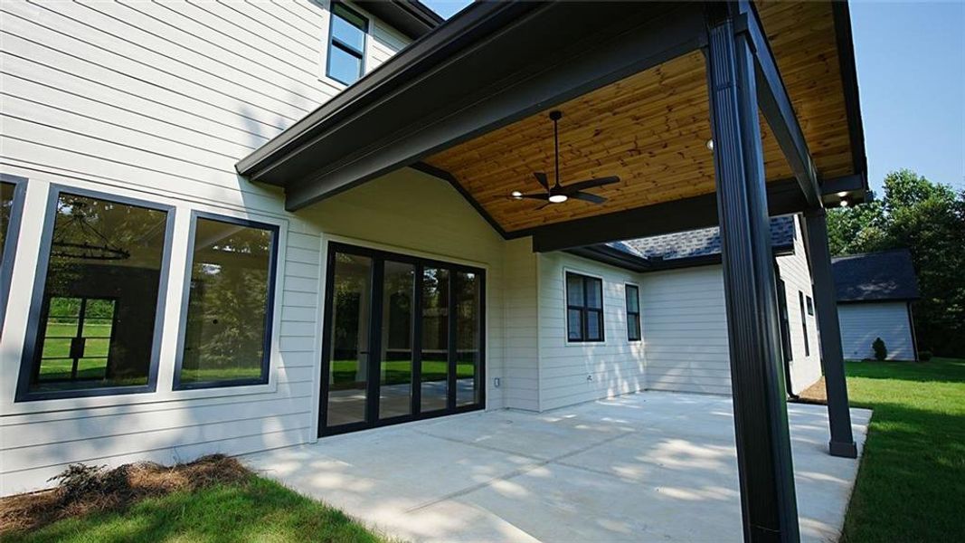Exterior details and patio area of a home in , Flowery Branch (Image 4).