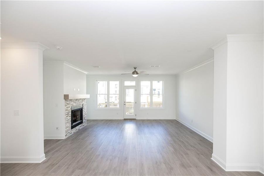 Spacious, unfurnished interior of a new home in Palisades Townhomes, Cumming (Image 14).