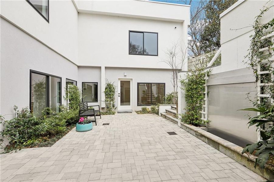 Exterior details and patio area of a home in , Atlanta (Image 33).