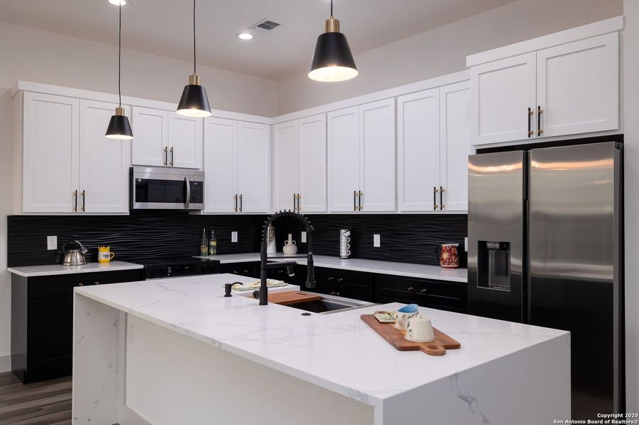 Furnished interior view inside a new home in , Fischer (Image 11).