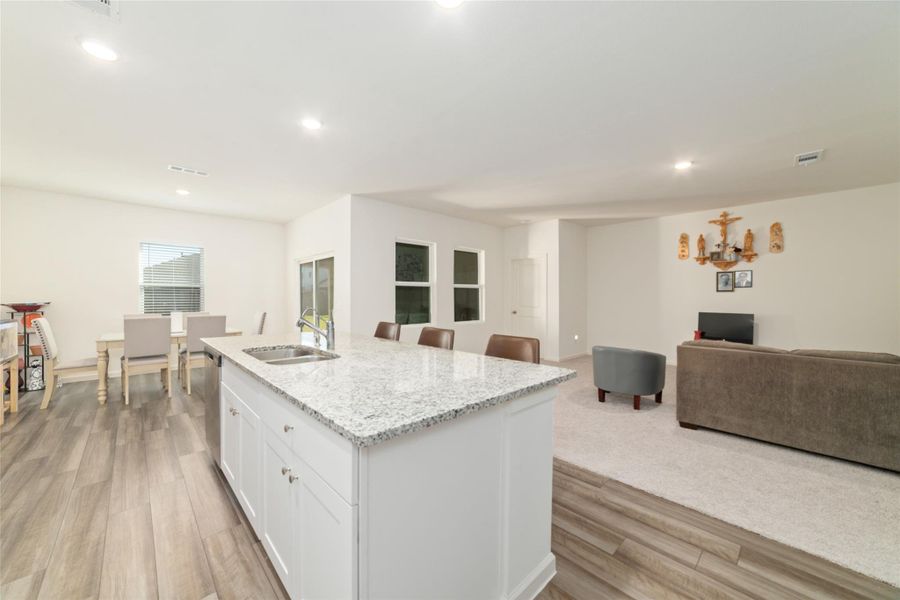 Furnished interior view inside a new home in Sunterra, Katy (Image 8).