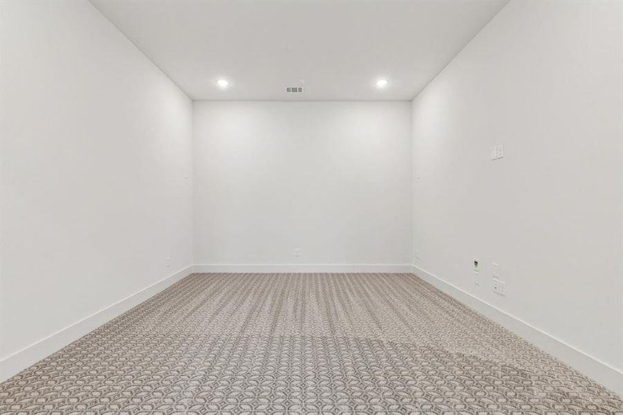 Whether you are entertaining a crowd or enjoying family movie night, your new media room easily handles it all!