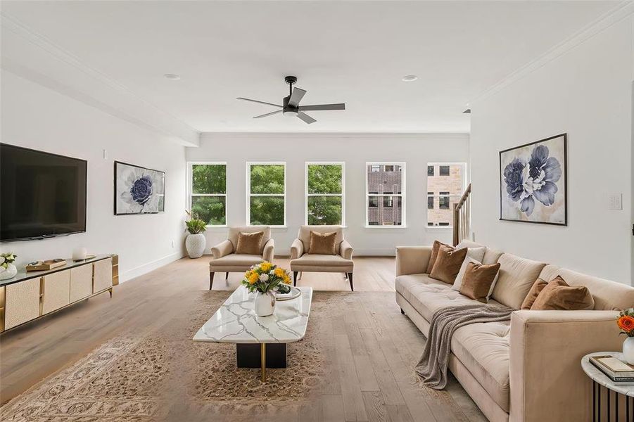 Furnished interior view inside a new home in , Fort Worth (Image 13).