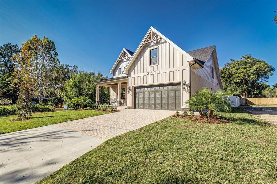 Front exterior of a new home in , Lakeland, FL, highlighting curb appeal (Image 30).