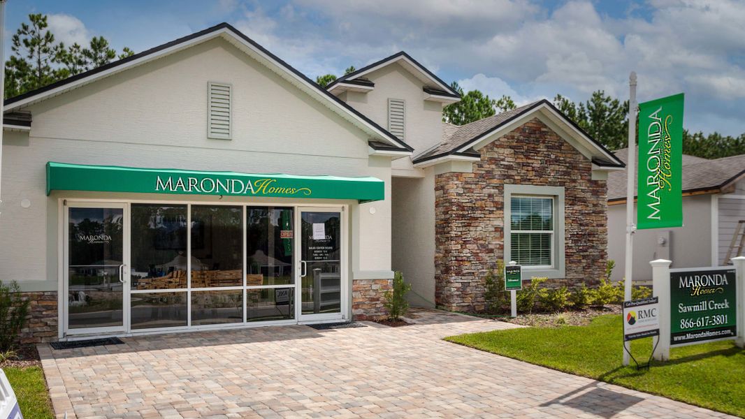 Representative exterior photo of a completed home built from the Miramar by Maronda Homes in Northshore, Kingsland, GA (Image 4).