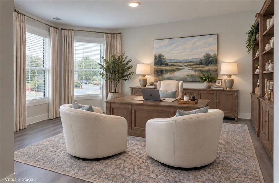 Furnished interior view inside a new home in , Hoschton (Image 9).