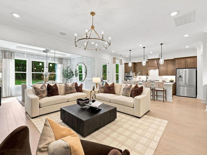 Representative furnished interior of a home built from the The Barrington by Davidson Homes LLC in Rockport, Wake Forest (Image 31).