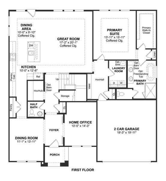 2D floor plan layout for the Malmo by K. Hovnanian® Homes in Westland Ranch - 70' Homesites, League City, TX (Image 3). 2D floor plan layout for the Malmo by K. Hovnanian® Homes in Westland Ranch - 70' Homesites, League City, TX (Image 3).