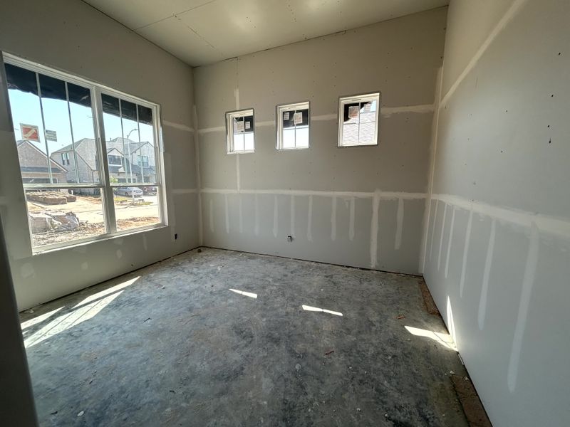 Construction progress - formal living room