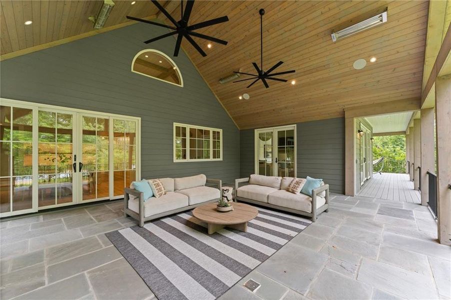 Exterior details and patio area of a home in , Dawsonville (Image 32).