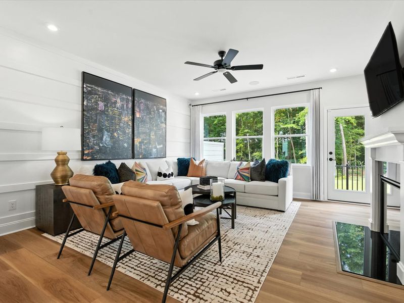 Representative furnished interior of a home built from the Beau by Tri Pointe Homes in Archer Row, Charlotte (Image 27).