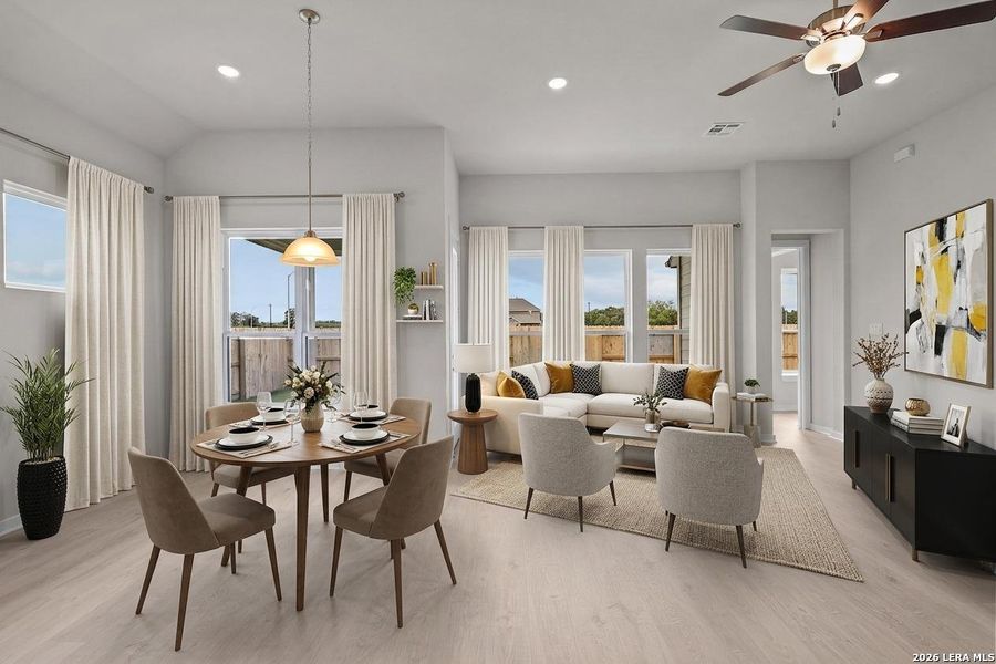 Furnished interior view inside a new home in Buffalo Crossing, Cibolo (Image 15).