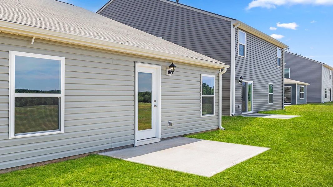 Exterior details and patio area of a home in Varner Station, Woodruff (Image 3).