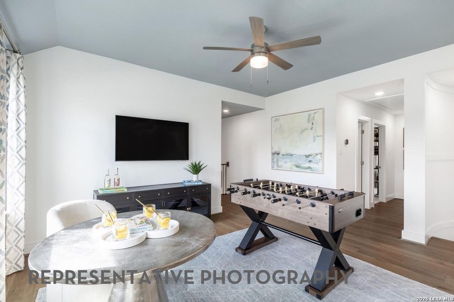 Furnished interior view inside a new home in Prominence, San Antonio (Image 8). Furnished interior view inside a new home in Prominence, San Antonio (Image 8).