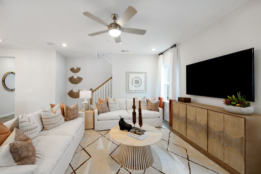 Furnished interior view inside a new home in Silverstone, Knightdale (Image 23).