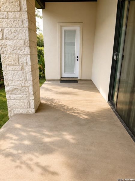 Exterior details and patio area of a home in , San Antonio (Image 3).