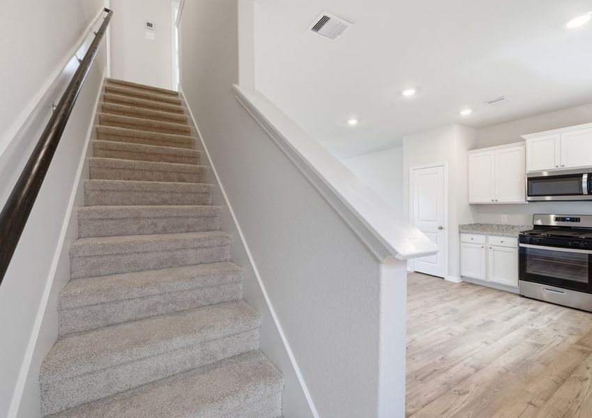 Vaughn - TX | Staircase – View from Kitchen