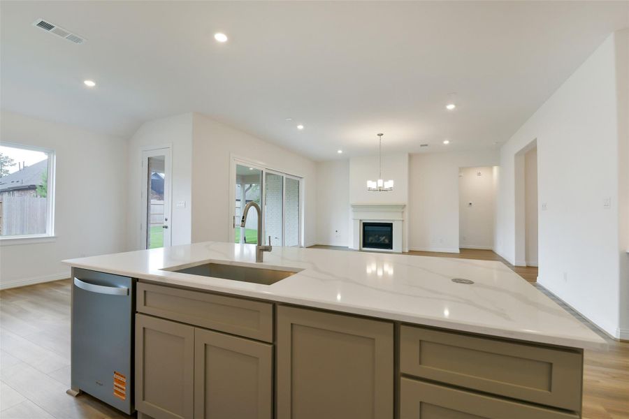 Furnished interior view inside a new home in , Conroe (Image 6).