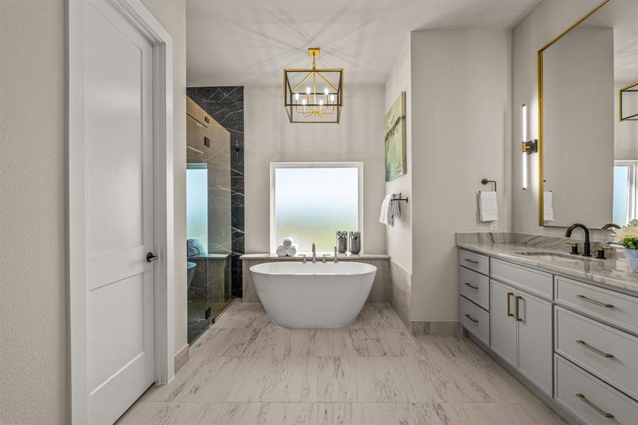 Furnished interior view inside a new home in , Northlake (Image 17).