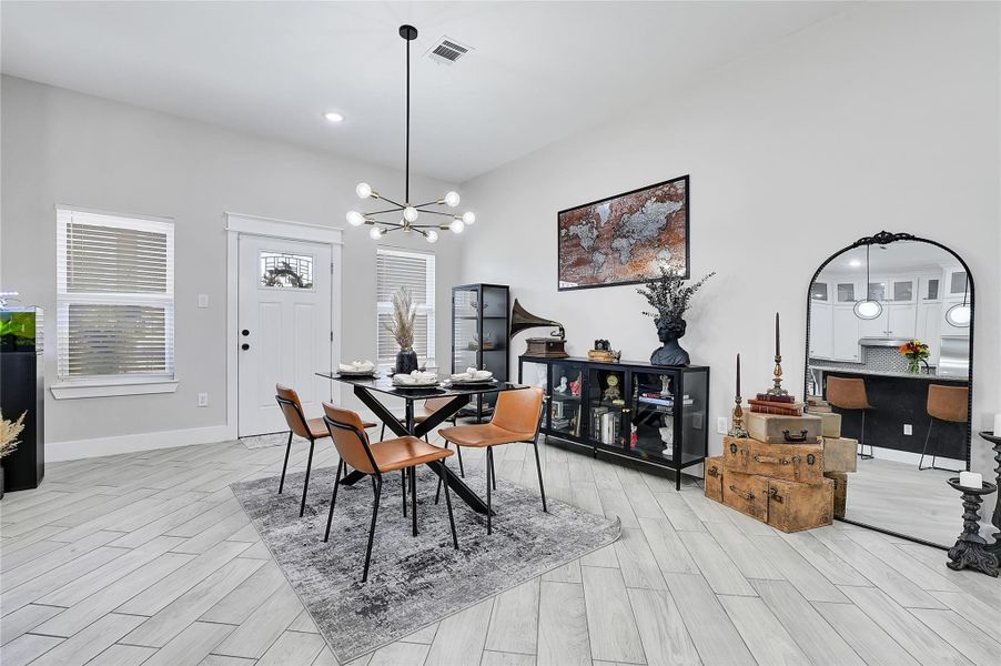 Furnished interior view inside a new home in , La Porte (Image 6).