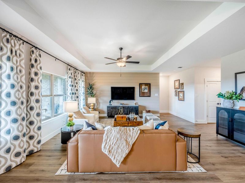 Representative furnished interior of a home built from the The Rockford C by Davidson Homes LLC in Meadow Ridge Estates, Josephine (Image 8).