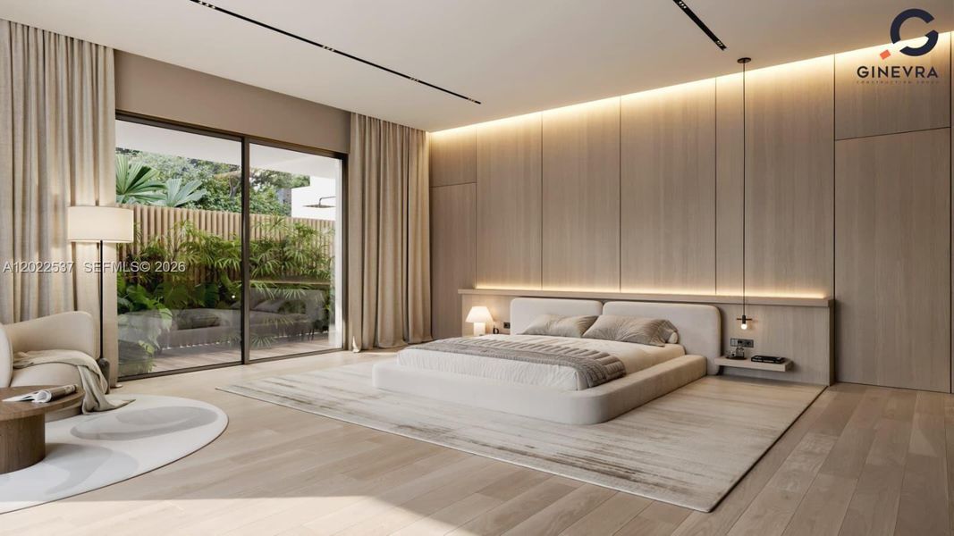 Furnished interior view inside a new home in , Miami (Image 4).