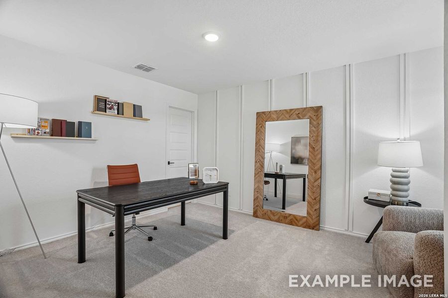 Furnished interior view inside a new home in Morgan Meadows, San Antonio (Image 9). Furnished interior view inside a new home in Morgan Meadows, San Antonio (Image 9).