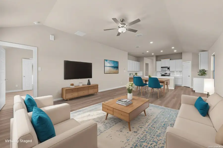 Furnished interior view inside a new home in Hickory Ridge Estates, Elmendorf (Image 7).
