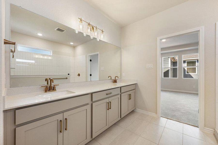 Furnished interior view inside a new home in Lariat, Liberty Hill (Image 9).