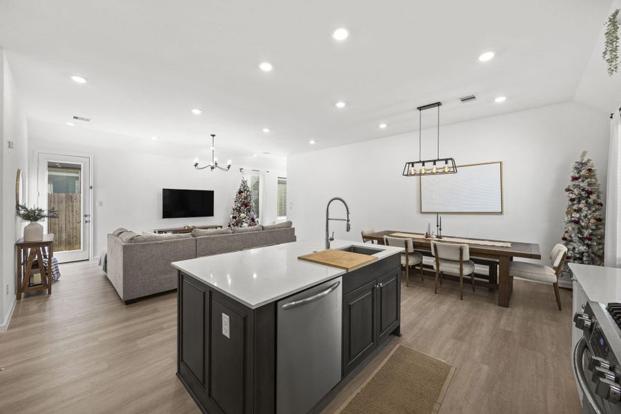 Furnished interior view inside a new home in Sunterra: Avante Collection, Katy (Image 26).