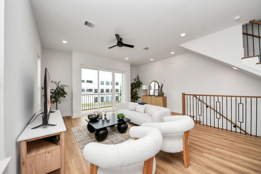 Furnished interior view inside a new home in , Houston (Image 36).