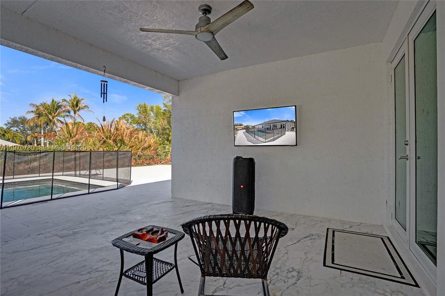 Exterior details and patio area of a home in , Loxahatchee (Image 52).