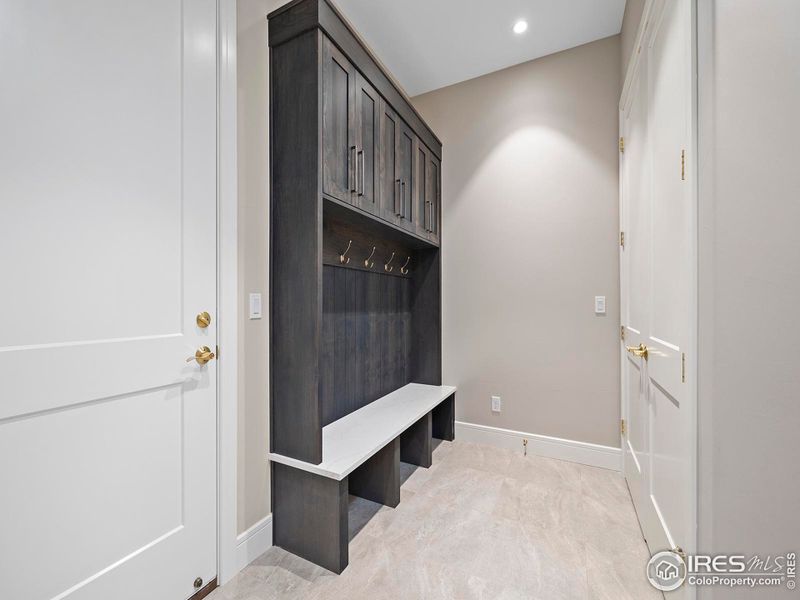 Mudroom with Bench and Full Closet