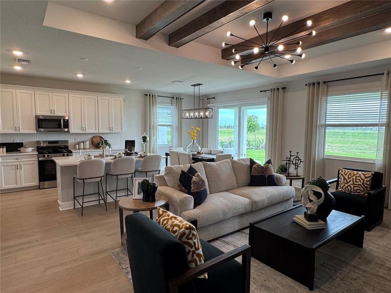 Furnished interior view inside a new home in Coasterra, Palmetto (Image 12).