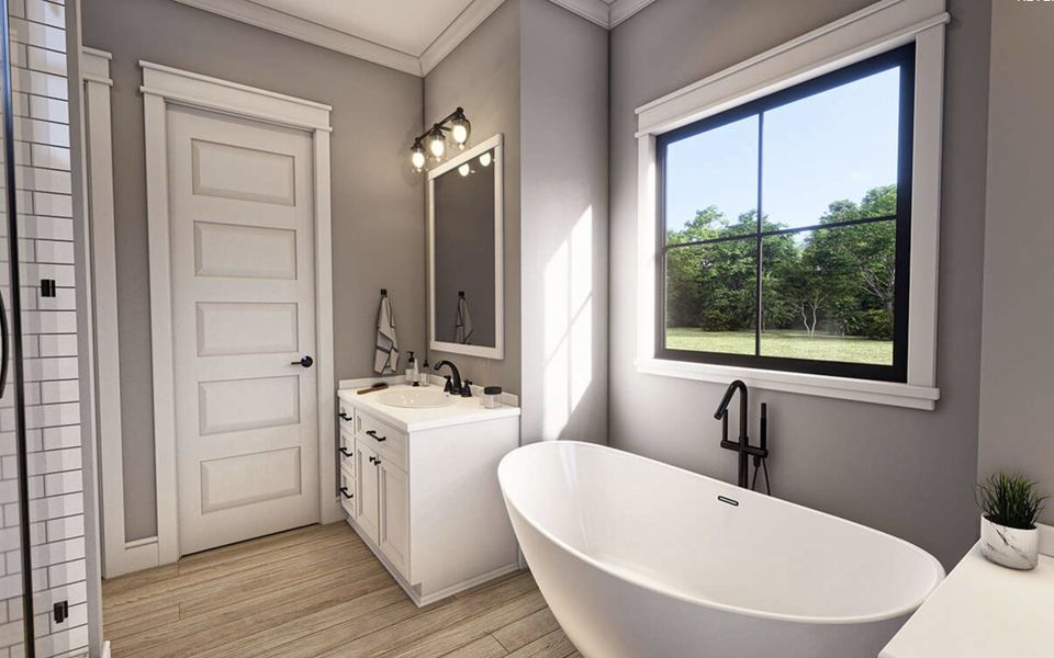 Representative furnished interior of a home built from the Ava Plan by Zeal Home Builders in Parallel Pastures, Poolville (Image 11).