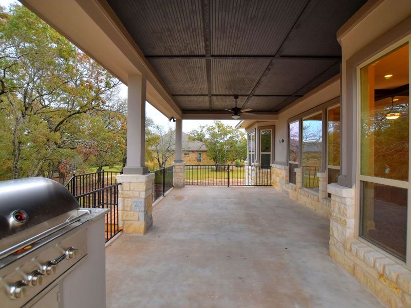 Representative exterior details of a home built from the Madera II by Giddens Homes in Scofield Farms Estates, Georgetown (Image 116).