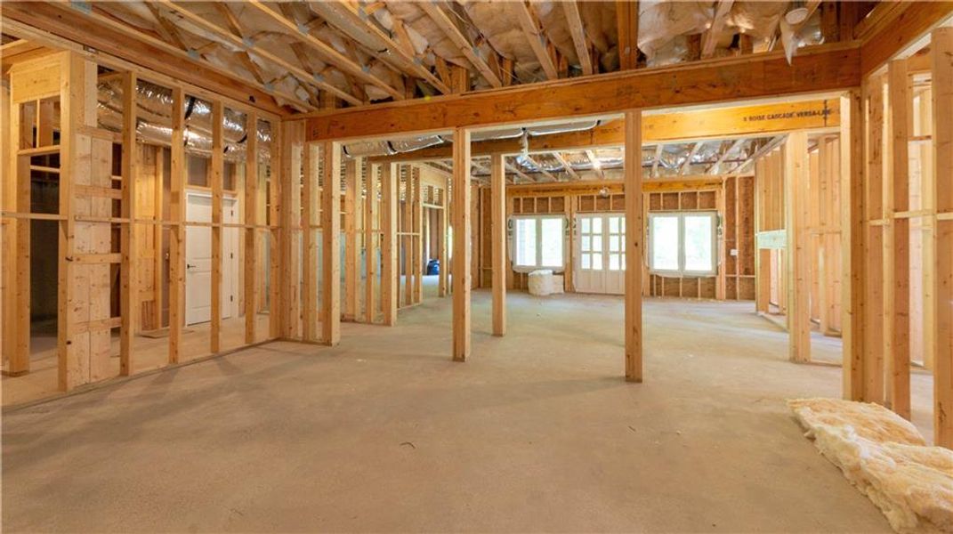 In-progress construction of a new home in , Roswell, GA (Image 44).