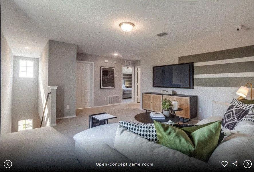 Photo of Centex model home with same floor plan, not of actual home listed.
