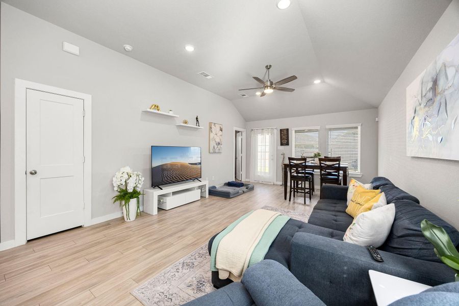 Furnished interior view inside a new home in Marvida, Cypress (Image 16).