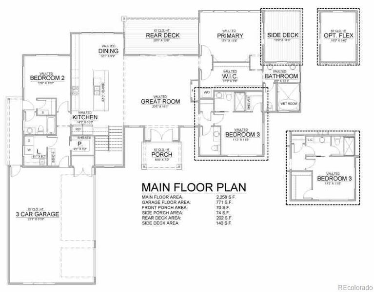 2D floor plan layout of this home in , Woodland Park, CO (Image 4). 2D floor plan layout of this home in , Woodland Park, CO (Image 4).
